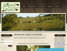 Tablet Screenshot of bedientfarmsnaturalbeef.com